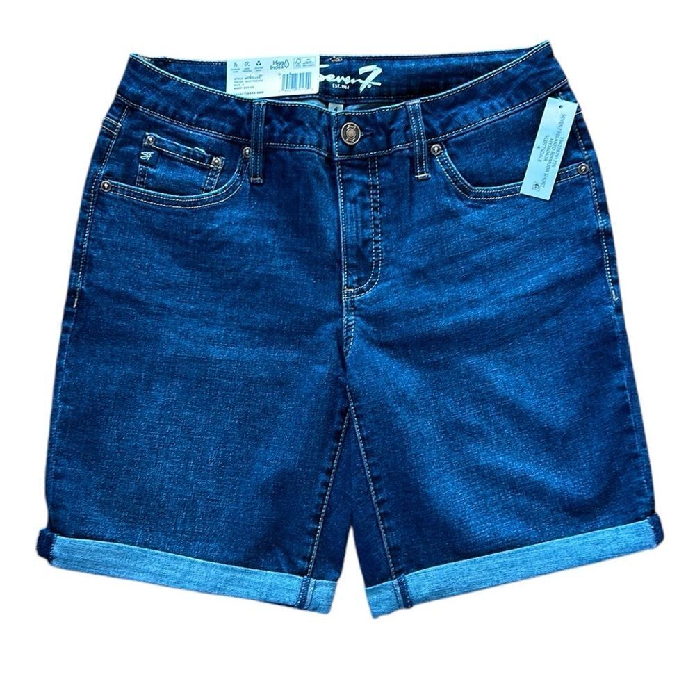NEW Seven7 Relaxed Bermuda Jean Shorts